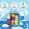 image:imageFit amp Fresh DIY Sticker Lunch Bag For Kids Insulated Lunch Box For Kids Boys amp Girls With 3 Matching Snack Containers amp 2 Sticker Sets School Lunch Box BlackNavy