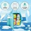 image:imageFit amp Fresh DIY Sticker Lunch Bag For Kids Insulated Lunch Box For Kids Boys amp Girls With 3 Matching Snack Containers amp 2 Sticker Sets School Lunch Box BlackLight Blue