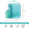 image:imageFit amp Fresh DIY Sticker Lunch Bag For Kids Insulated Lunch Box For Kids Boys amp Girls With 3 Matching Snack Containers amp 2 Sticker Sets School Lunch Box BlackLight Blue