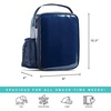 image:imageFit amp Fresh DIY Sticker Lunch Bag For Kids Insulated Lunch Box For Kids Boys amp Girls With 3 Matching Snack Containers amp 2 Sticker Sets School Lunch Box BlackNavy