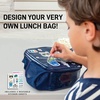 image:imageFit amp Fresh DIY Sticker Lunch Bag For Kids Insulated Lunch Box For Kids Boys amp Girls With 3 Matching Snack Containers amp 2 Sticker Sets School Lunch Box BlackNavy