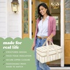 image:imageFit amp Fresh Insulated Double Decker Casserole Carrier for Hot amp Cold Food  Fits two 9x13 pans Expandable LeakResistant Durable Portable Food Carrier For Potlucks Tailgating Picnics PartiesPina Colada Stripe