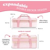 image:imageFit amp Fresh Insulated Double Decker Casserole Carrier for Hot amp Cold Food  Fits two 9x13 pans Expandable LeakResistant Durable Portable Food Carrier For Potlucks Tailgating Picnics PartiesPink Gingham