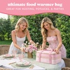image:imageFit amp Fresh Insulated Double Decker Casserole Carrier for Hot amp Cold Food  Fits two 9x13 pans Expandable LeakResistant Durable Portable Food Carrier For Potlucks Tailgating Picnics PartiesPink Gingham