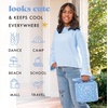 image:imageFit amp Fresh Luna Insulated Kids Lunch Box for Girls Floral Bow Lunch Tote  Easy Carry Handle BPAFree EasytoClean  Kids Lunch Bag Back to School Preschool Kindergarten Cute for Girls amp TweensCornflower in Bloom