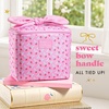 image:imageFit amp Fresh Luna Insulated Kids Lunch Box for Girls Floral Bow Lunch Tote  Easy Carry Handle BPAFree EasytoClean  Kids Lunch Bag Back to School Preschool Kindergarten Cute for Girls amp TweensSweet Pink Block Print