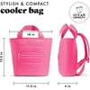 image:imageFit amp Fresh Mari Insulated Soft Backpack Cooler Tote 12Can CapacityHot Pink
