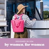 image:imageFit amp Fresh Mari Insulated Soft Backpack Cooler Tote 12Can CapacityHot Pink