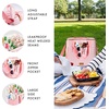 image:imageFit amp Fresh Regatta Insulated Soft Cooler Bag 24Can Capacity  Exterior Mesh Slip Pocket Zipper Pocket Easy Access Top Flap LeakResistant EasytoClean Durable Cooler for TravelPink Gingham