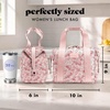 image:imageFit amp Fresh Remi Neoprene Lunch Bag for Women wIce Pack amp Containers  Machine Washable Lunch Box For Women Self Insulating Durable Neoprene Large Capacity For Nurses Teachers School WorkPink Ditsy Flowers
