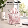 image:imageFit amp Fresh Remi Neoprene Lunch Bag for Women wIce Pack amp Containers  Machine Washable Lunch Box For Women Self Insulating Durable Neoprene Large Capacity For Nurses Teachers School WorkPink Ditsy Flowers