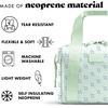image:imageFit amp Fresh Remi Neoprene Lunch Bag for Women wIce Pack amp Containers  Machine Washable Lunch Box For Women Self Insulating Durable Neoprene Large Capacity For Nurses Teachers School WorkSage Flower Block