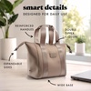 image:imageFit amp Fresh Remi Neoprene Lunch Bag for Women wIce Pack amp Containers  Machine Washable Lunch Box For Women Self Insulating Durable Neoprene Large Capacity For Nurses Teachers School WorkTaupe
