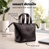 image:imageFit amp Fresh Remi Neoprene Lunch Bag for Women wIce Pack amp Containers  Machine Washable Lunch Box For Women Self Insulating Durable Neoprene Large Capacity For Nurses Teachers School WorkChocolate Feline Fine