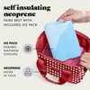image:imageFit amp Fresh Remi Neoprene Lunch Bag for Women wIce Pack amp Containers  Machine Washable Lunch Box For Women Self Insulating Durable Neoprene Large Capacity For Nurses Teachers School WorkRed Gingham