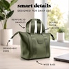 image:imageFit amp Fresh Remi Neoprene Lunch Bag for Women wIce Pack amp Containers  Machine Washable Lunch Box For Women Self Insulating Durable Neoprene Large Capacity For Nurses Teachers School WorkOlive Green