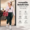 image:imageFit amp Fresh Remi Neoprene Lunch Bag for Women wIce Pack amp Containers  Machine Washable Lunch Box For Women Self Insulating Durable Neoprene Large Capacity For Nurses Teachers School WorkRed Gingham