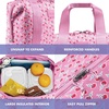 image:imageFit amp Fresh Remi Neoprene Lunch Bag for Women wIce Pack amp Containers  Machine Washable Lunch Box For Women Self Insulating Durable Neoprene Large Capacity For Nurses Teachers School WorkSweet Pink Block