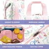 image:imageFit amp Fresh Remi Neoprene Lunch Bag for Women wIce Pack amp Containers  Machine Washable Lunch Box For Women Self Insulating Durable Neoprene Large Capacity For Nurses Teachers School WorkDainty Bows