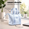 image:imageFit amp Fresh Remi Neoprene Lunch Bag for Women wIce Pack amp Containers  Machine Washable Lunch Box For Women Self Insulating Durable Neoprene Large Capacity For Nurses Teachers School WorkBlue Vintage Flowers