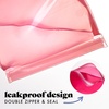 image:imageFit amp Fresh Reusable Sandwich Bags 3 Pack  Leakproof Reusable Food Storage Bags BPAFree Freezer Safe Eco Friendly Bags for Snacks Lunch Meal Prep Blue Floral ToilePink Bows