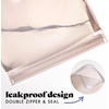 image:imageFit amp Fresh Reusable Sandwich Bags 3 Pack  Leakproof Reusable Food Storage Bags BPAFree Freezer Safe Eco Friendly Bags for Snacks Lunch Meal Prep Blue Floral ToileIvory Feline Fine