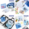 image:imageFit amp Fresh Reusable Sandwich Bags 3 Pack  Leakproof Reusable Food Storage Bags BPAFree Freezer Safe Eco Friendly Bags for Snacks Lunch Meal Prep Blue Floral ToileBlue Floral Toile