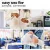 image:imageFit amp Fresh Reusable Sandwich Bags 3 Pack  Leakproof Reusable Food Storage Bags BPAFree Freezer Safe Eco Friendly Bags for Snacks Lunch Meal Prep Blue Floral ToileIvory Feline Fine