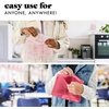 image:imageFit amp Fresh Reusable Sandwich Bags 3 Pack  Leakproof Reusable Food Storage Bags BPAFree Freezer Safe Eco Friendly Bags for Snacks Lunch Meal Prep Blue Floral ToilePink Bows