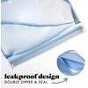 image:imageFit amp Fresh Reusable Sandwich Bags 3 Pack  Leakproof Reusable Food Storage Bags BPAFree Freezer Safe Eco Friendly Bags for Snacks Lunch Meal Prep Blue Floral ToileBlue Floral Toile
