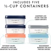 image:imageFit amp Fresh Small Plastic Containers With Lids 16 oz Small Snack Containers With Lids For Adults and Kids Reusable Leakproof Dressing and Condiment Containers With Two Attachable Ice Packs 4PK Light12 Cup
