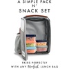 image:imageFit amp Fresh Small Plastic Containers With Lids 16 oz Small Snack Containers With Lids For Adults and Kids Reusable Leakproof Dressing and Condiment Containers With Two Attachable Ice Packs 4PK Light12 Cup