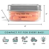 image:imageFit amp Fresh Small Plastic Containers With Lids 16 oz Small Snack Containers With Lids For Adults and Kids Reusable Leakproof Dressing and Condiment Containers With Two Attachable Ice Packs 4PK Light12 Cup