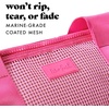 image:imageFit amp Fresh The Shore Thing XL Marine Grade Mesh Beach Bag Extra Large Beach Tote Durable Sandproof Oversized Pool BagFlamingo Pink