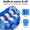 image:imageFit amp Fresh The Shore Thing XL Marine Grade Mesh Beach Bag Extra Large Beach Tote Durable Sandproof Oversized Pool BagMarina Blue