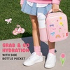 image:imageFit amp Fresh x Pipsticks Insulated Kids Lunch Bag wIncluded Sticker Sheet  Bottle Pocket Easy Carry Handle BPAFree EasytoClean LeakResistant Kids Lunch Bag School Toddler Lunch BoxPink Gingham