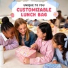 image:imageFit amp Fresh x Pipsticks Insulated Kids Lunch Bag wIncluded Sticker Sheet  Bottle Pocket Easy Carry Handle BPAFree EasytoClean LeakResistant Kids Lunch Bag School Toddler Lunch BoxPink Gingham