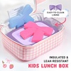 image:imageFit amp Fresh x Pipsticks Insulated Kids Lunch Bag wIncluded Sticker Sheet  Bottle Pocket Easy Carry Handle BPAFree EasytoClean LeakResistant Kids Lunch Bag School Toddler Lunch BoxPink Gingham