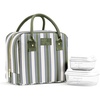 Olive Green Ticking Stripe