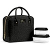 image:imageFit amp Fresh Bloomington Lunch Bag for Women  Insulated Large Lunch Box for Work with Containers LeakResistant StainResistant Zipper Closure Rowing Stripe BlueBlack Feline Fine