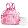 image:imageFit amp Fresh Cromwell Cinch Insulated Lunch Bag for Women wContainers  Durable Lunch Box for Women Meal Prep Lunch Tote For Nurses Teachers School Work LeakResistant Large CapacityFuchsia Smiles