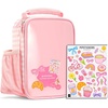 image:imageFit amp Fresh x Pipsticks Insulated Kids Lunch Bag wIncluded Sticker Sheet  Bottle Pocket Easy Carry Handle BPAFree EasytoClean LeakResistant Kids Lunch Bag School Toddler Lunch BoxPink Gingham