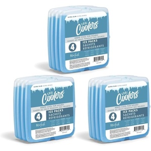 image:imageCool Coolers by Fit amp Fresh Slim Ice Packs Quick Freeze Reusable Ice Packs for Lunch Boxes amp Coolers LongLasting Space Saving Lunch Ice Packs Blue 4PkBlue 12 Pack
