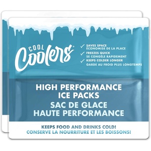 image:imageCool Coolers by Fit amp Fresh XL High Performance Cooler Ice Packs 2pk  Puncture Resistant NonToxic Quick Freeze LongLasting Chill Lunch Box Ice Packs XL Freezer Pack Flexible Gel Ice PacksTeal 2 Pack