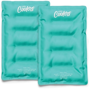 image:imageCool Coolers by Fit amp Fresh XL Soft Ice Packs for Coolers amp Lunch Bags 2pk  LongLasting Large Reusable Freezer Packs BPAFree Flexible Lunch Box Ice Packs for Work School Breastmilk amp BeachTeal