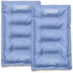 image:imageCool Coolers by Fit amp Fresh XL Soft Ice Packs for Coolers amp Lunch Bags 2pk  LongLasting Large Reusable Freezer Packs BPAFree Flexible Lunch Box Ice Packs for Work School Breastmilk amp BeachCornflower Blue
