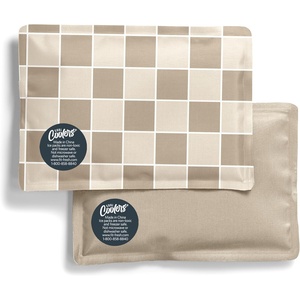 image:imageFit amp Fresh Cool Coolers Soft Ice Packs for Lunch Bags amp Coolers 2pk  LongLasting Reusable Ice Packs Flexible BPAFree Freezer Packs for Lunch Boxes Work School Breastmilk amp TravelTaupe Checkerboard 2 Pack