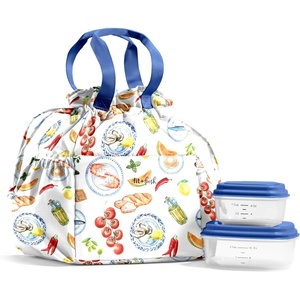 image:imageFit amp Fresh Cromwell Cinch Insulated Lunch Bag for Women wContainers  Durable Lunch Box for Women Meal Prep Lunch Tote For Nurses Teachers School Work LeakResistant Large CapacityMulticolored  Al Fresco