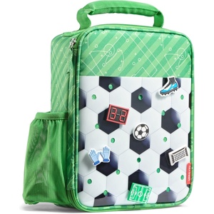 image:imageFit amp Fresh Customizable Kids Lunch Box for Girls  6 Cute Charms Included  Bottle Pocket BPAFree EasytoClean LeakResistant  Insulated Kids Lunch Bag School Compatible w Shoe CharmsPitch Break Soccer