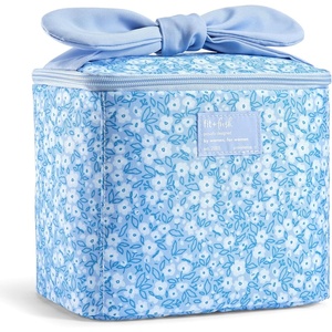 image:imageFit amp Fresh Luna Insulated Kids Lunch Box for Girls Floral Bow Lunch Tote  Easy Carry Handle BPAFree EasytoClean  Kids Lunch Bag Back to School Preschool Kindergarten Cute for Girls amp TweensCornflower in Bloom